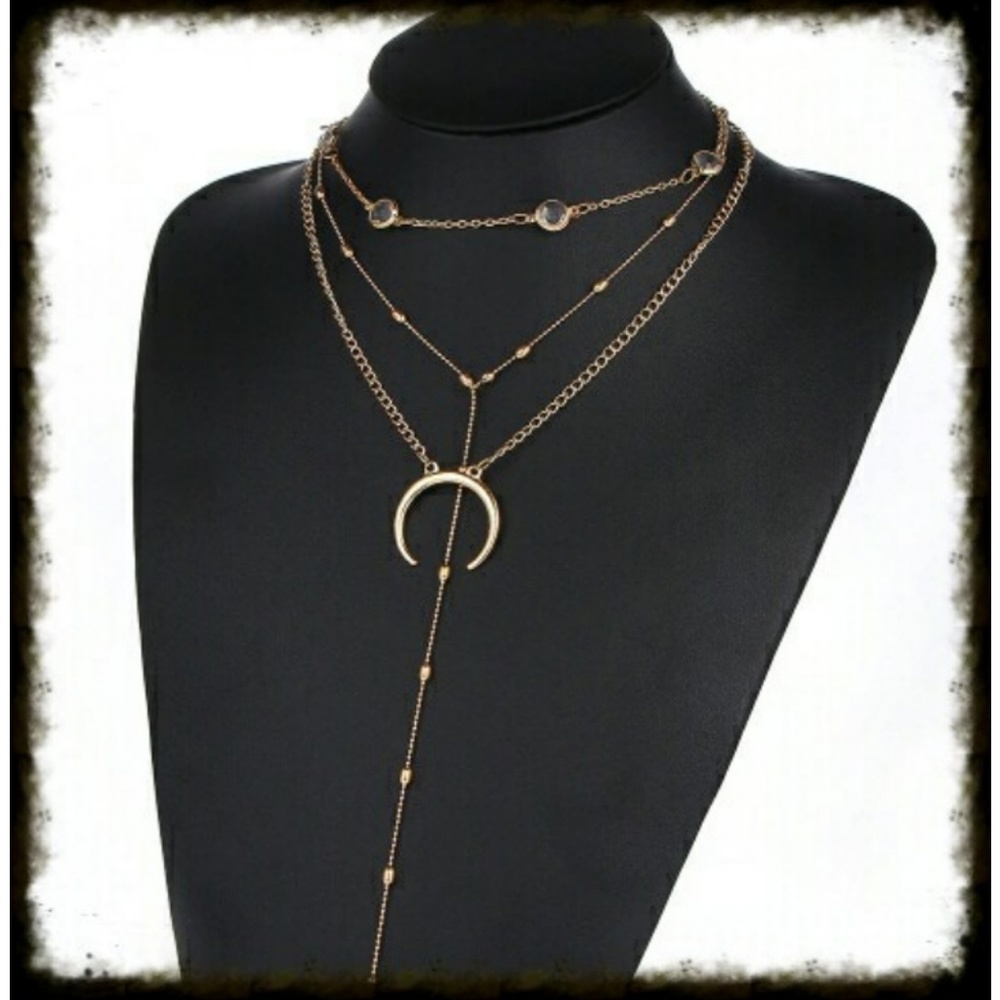 🗿🗿Bohemian Moon Multi-layer Necklace 🗿🗿 - Picture 2 of 5